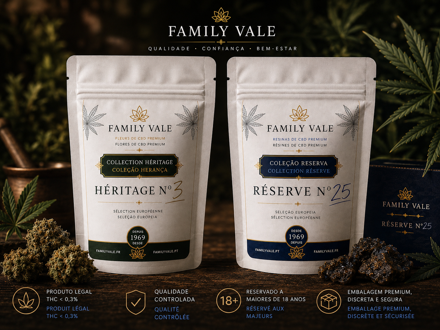 CBD Premium Guimarães | Flores, Resinas | Family Vale
