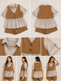 Conjunto 2 em 1 – Blusa com Colete Integrado (1XL)