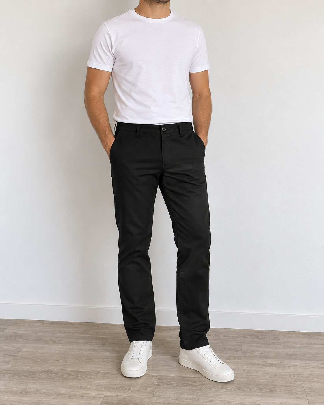 Calças Chino de Homem Pretas – Novas com Etiqueta