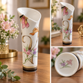 Segunda Mão | Vaso Decorativo Carla Japan com Motivos Florais
