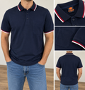 Polo de Homem JinHaoLai Azul-Marinho – Tamanho XXL – Novo com Etiqueta