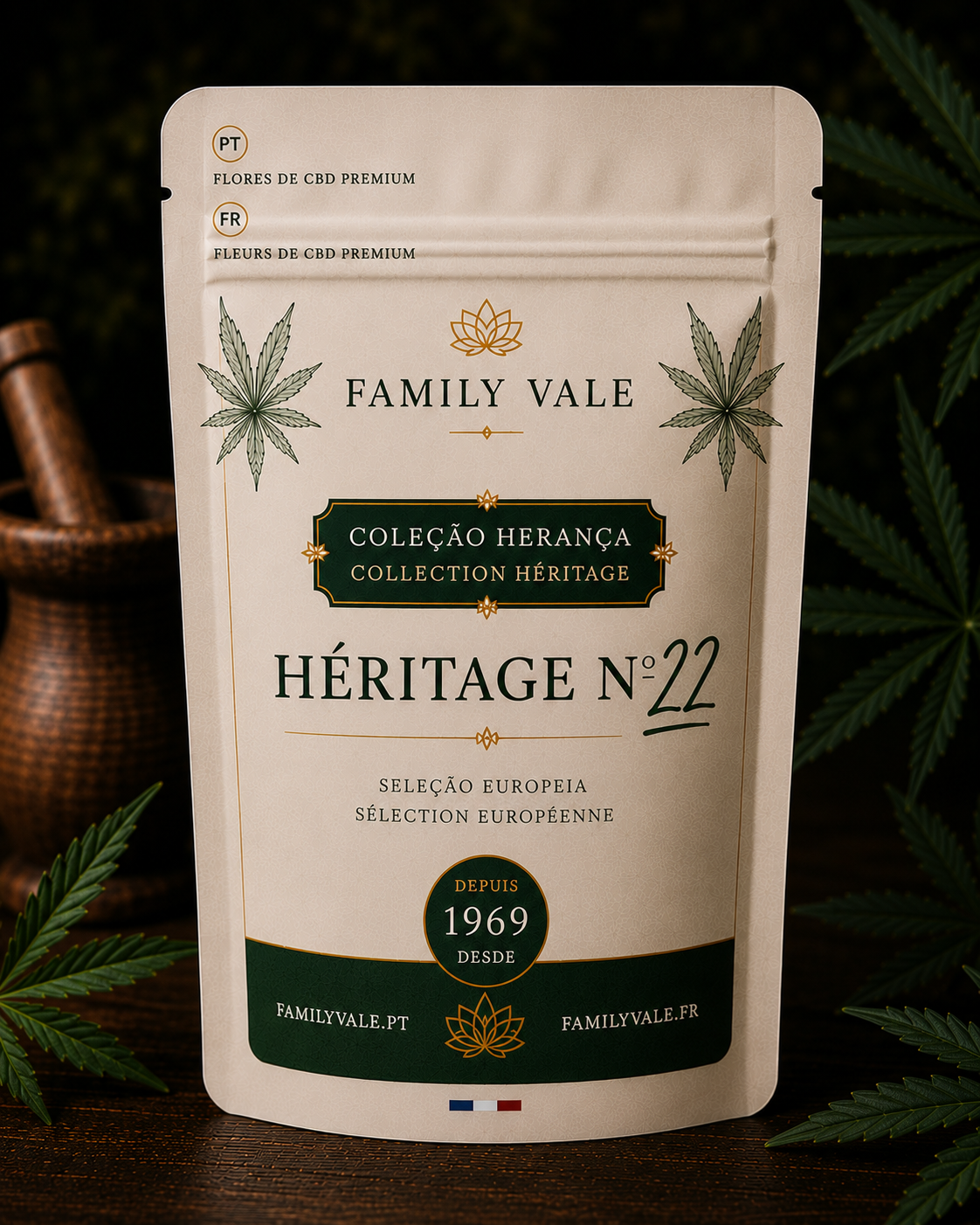 Héritage N°22 Ghost Haze HCT — Embalagem Family Vale
