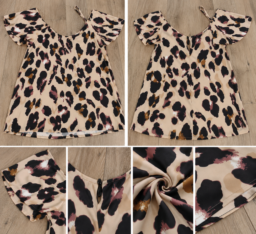 Segunda Mão | Blusa de Mulher com Estampado Leopardo – Tamanho Único M–L – Muito Bom Estado