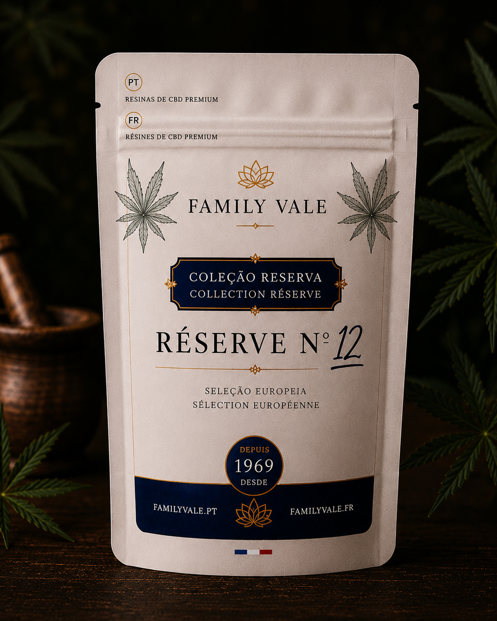 Réserve N°12 Hash Glacé THCX — Embalagem Family Vale