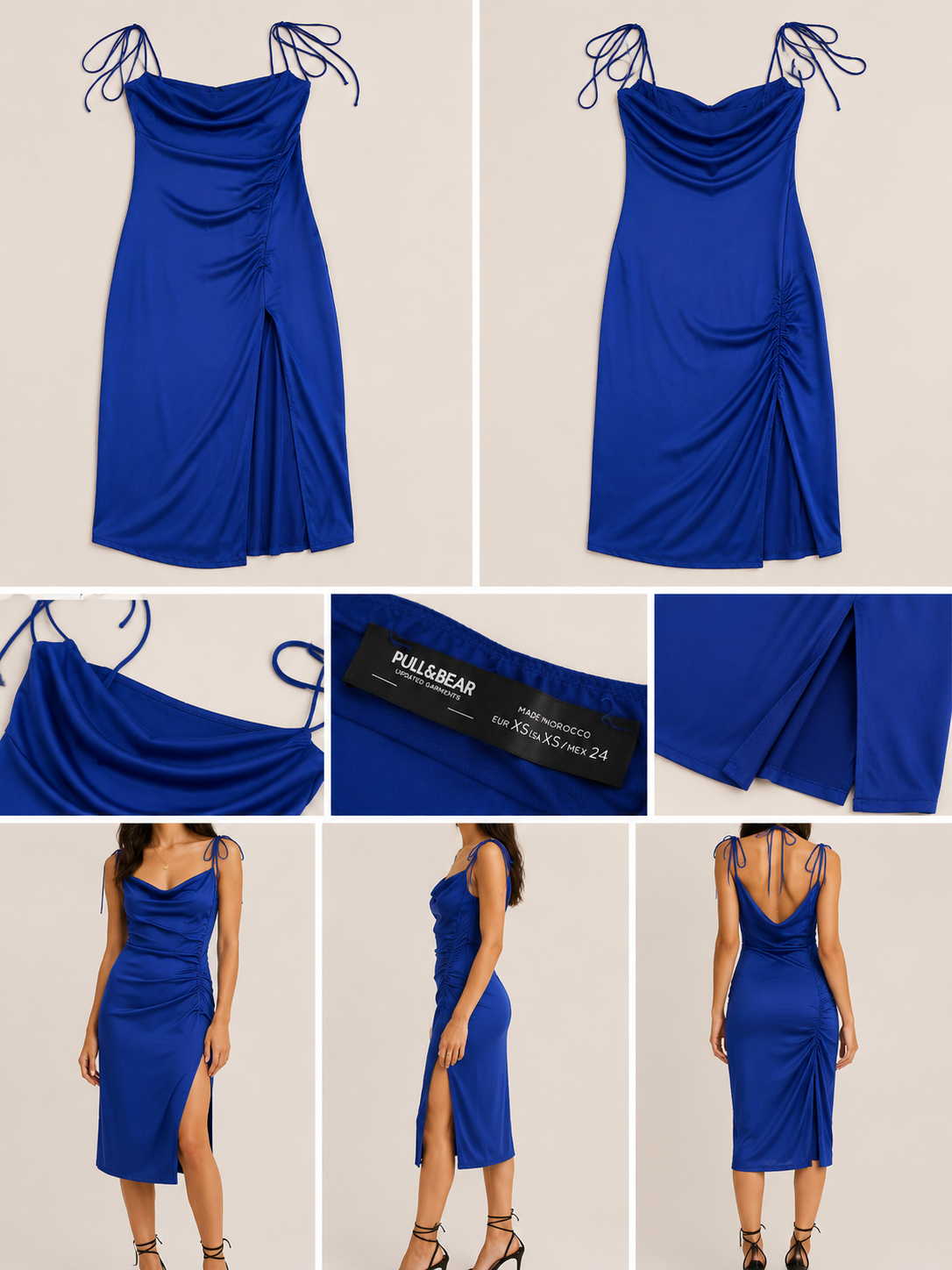 Vestido Midi Pull&Bear – Azul Royal (XS)