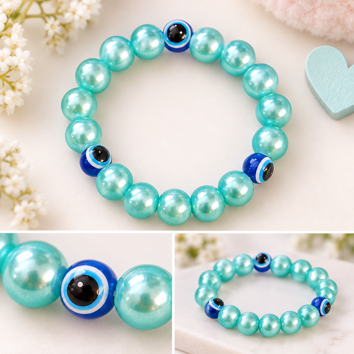 Pulseira artesanal infantil – Modelo único feito à mão