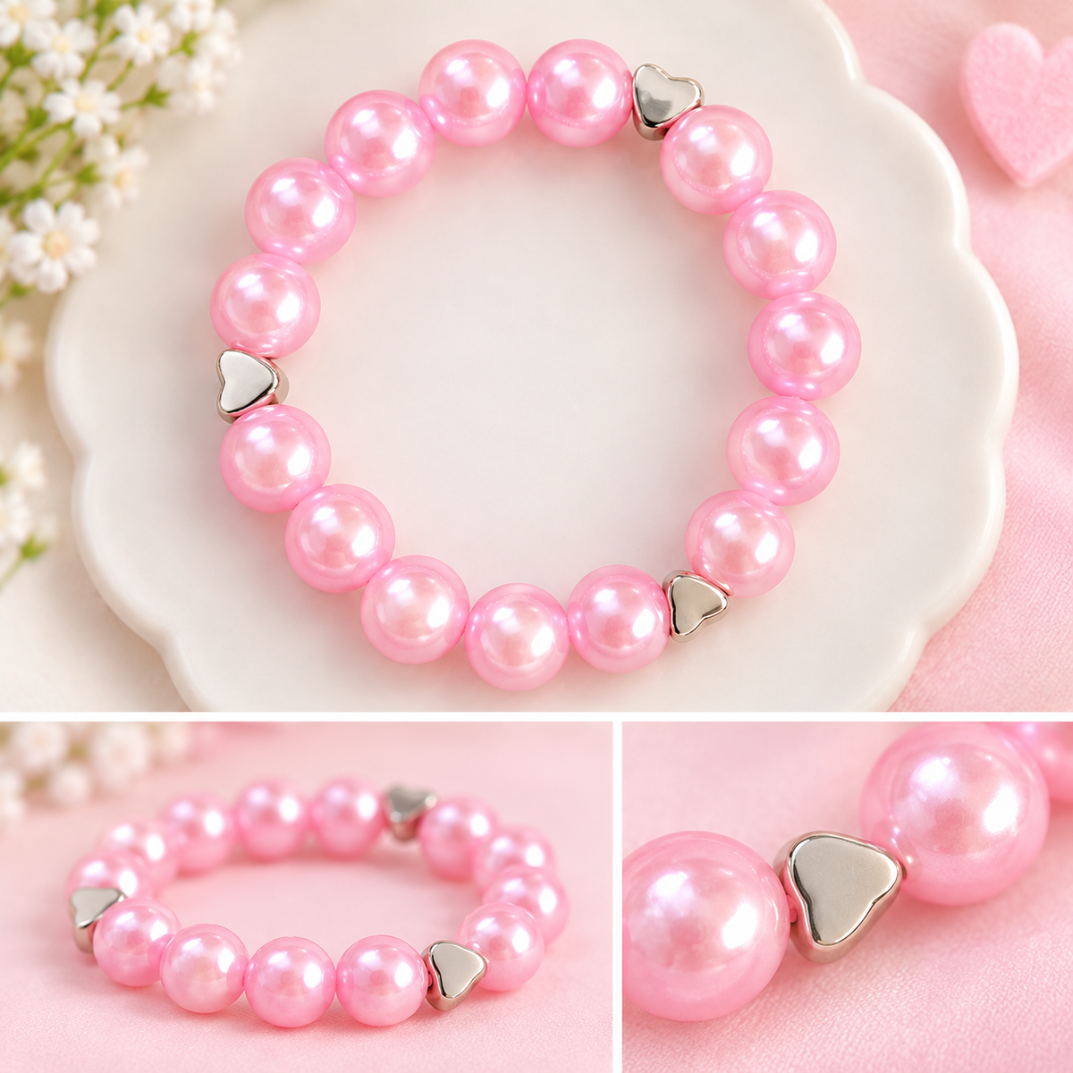 Pulseira artesanal infantil – Modelo único feito à mão