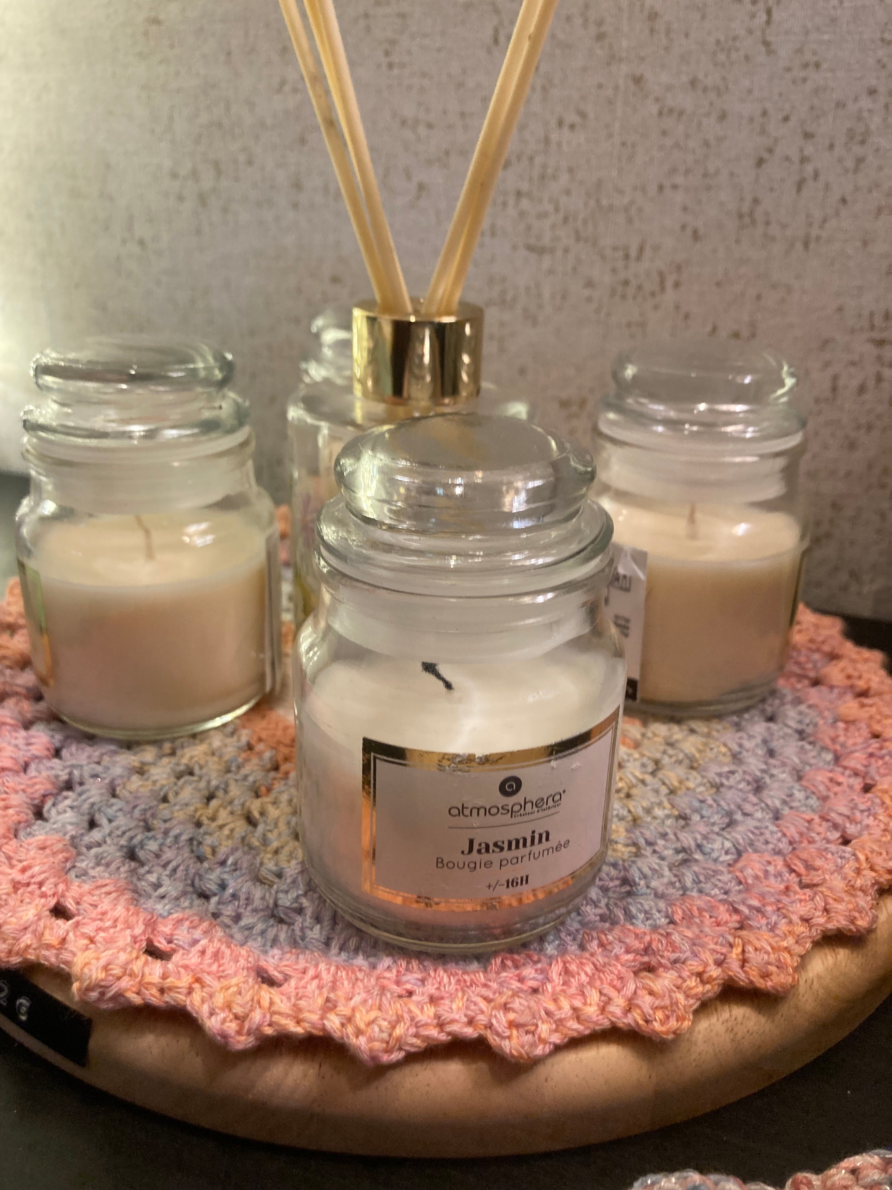Scented Candle in Glass Jar – Vanilla