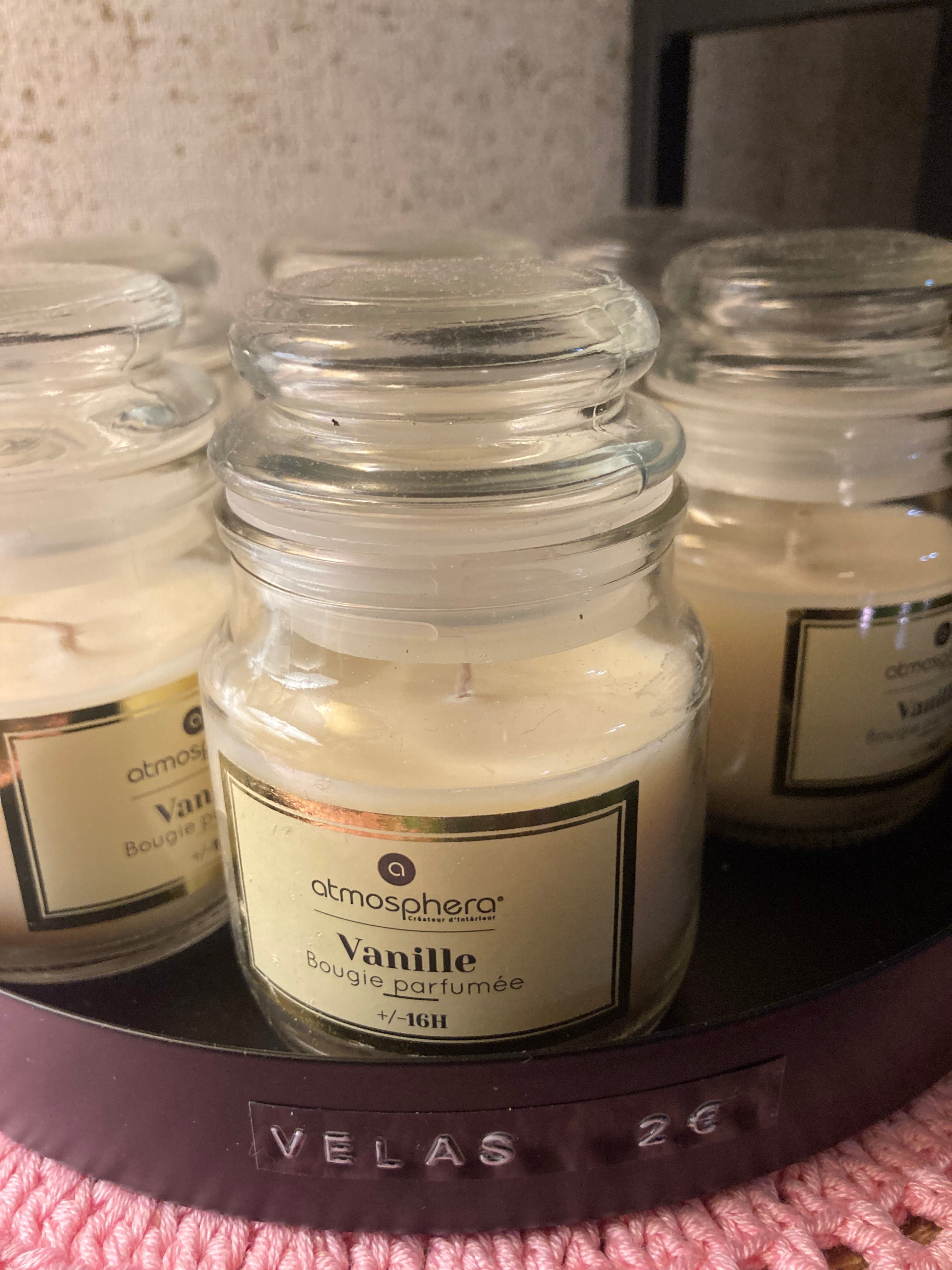 Scented Candle in Glass Jar – Vanilla