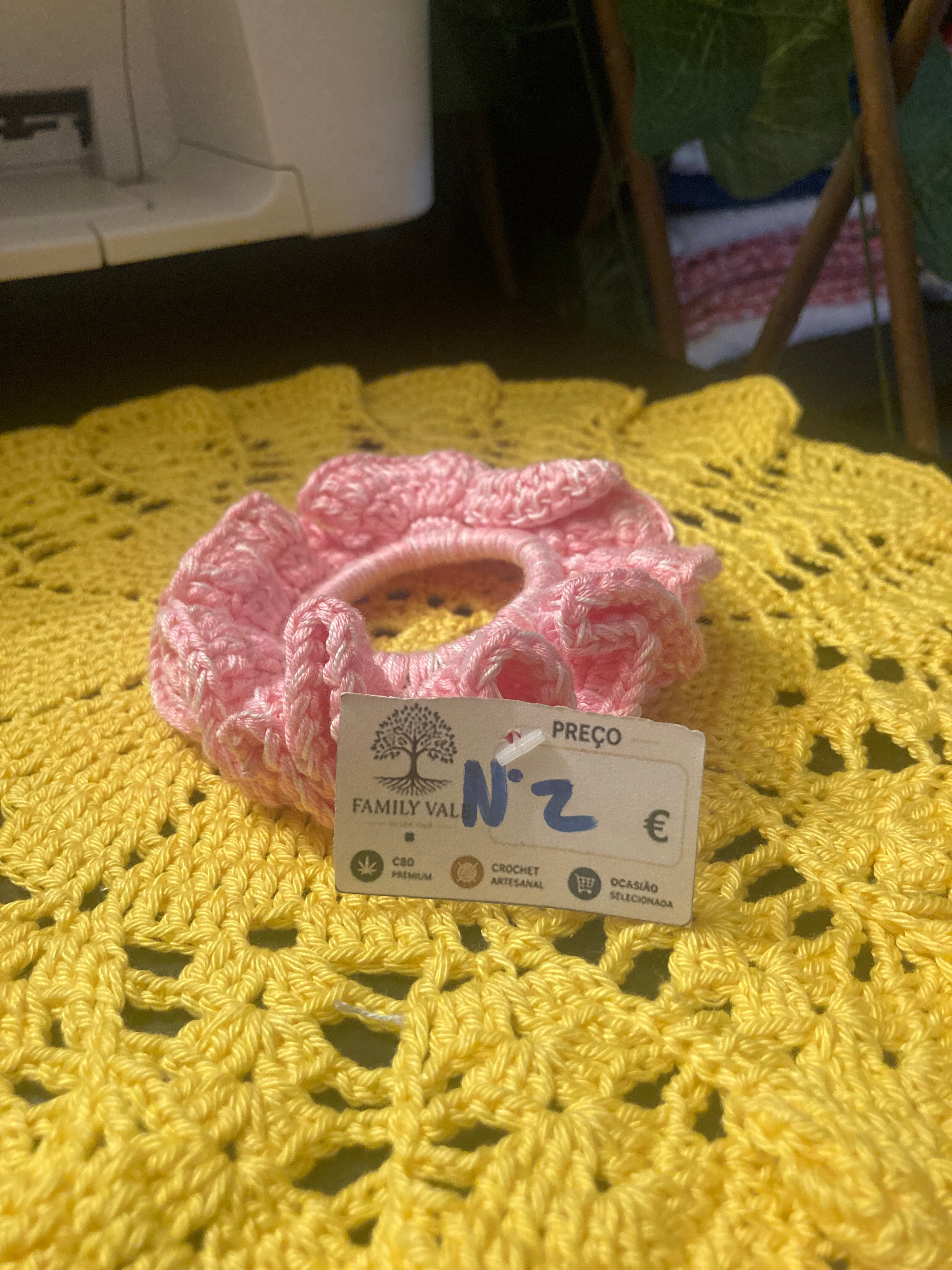 Chouchou de Crochet Artesanal – Adolescentes & Mulher