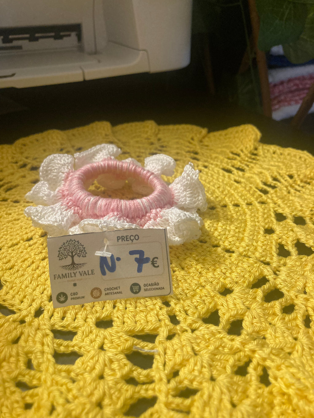Chouchou de Crochet Artesanal – Bebés & Meninas