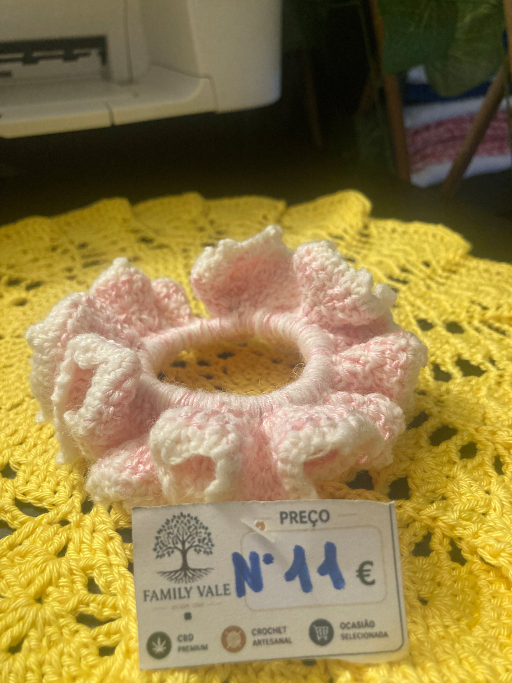 Chouchou de Crochet Artesanal – Bebés & Meninas