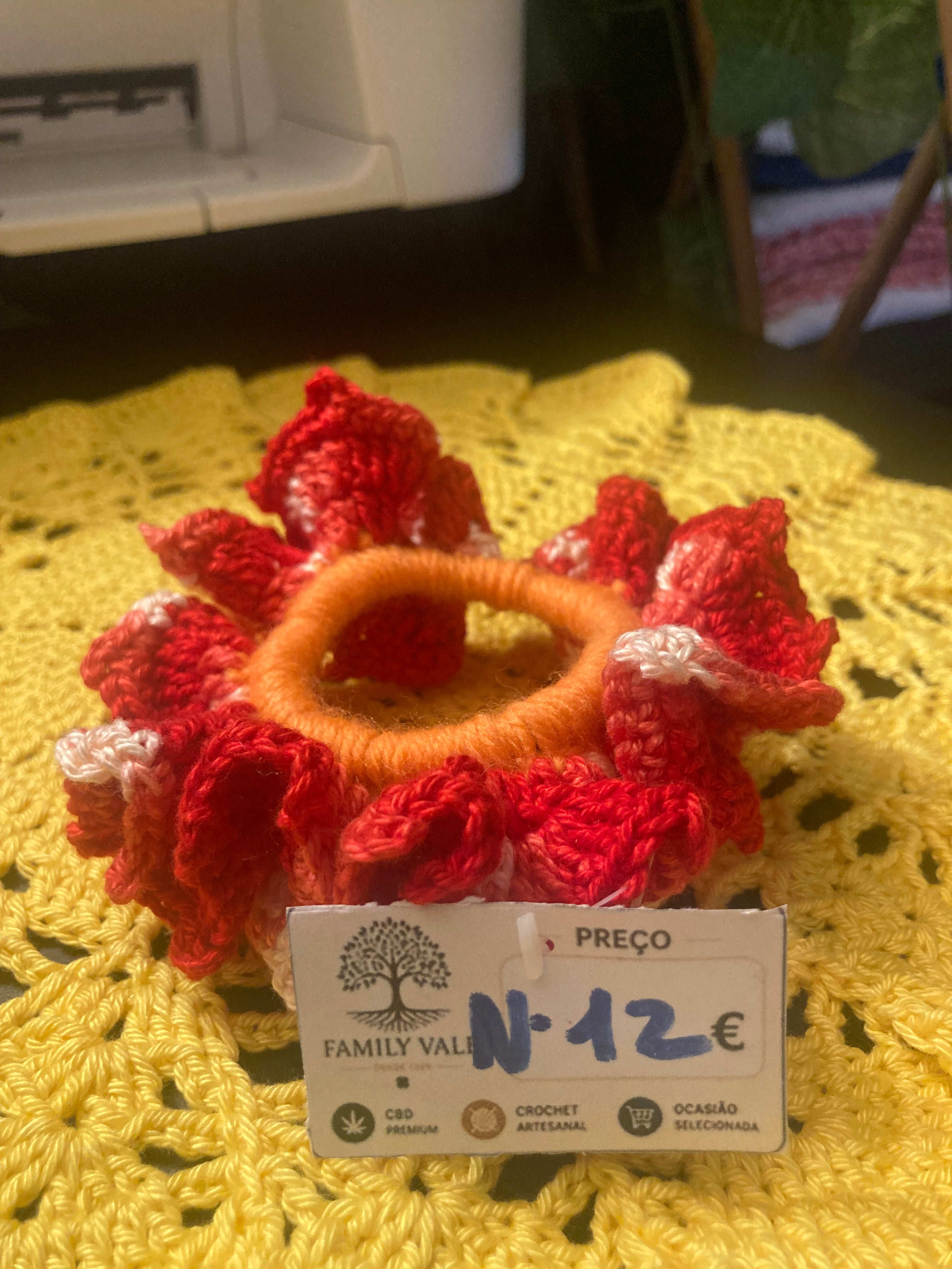 Chouchou de Crochet Artesanal – Adolescentes & Mulher
