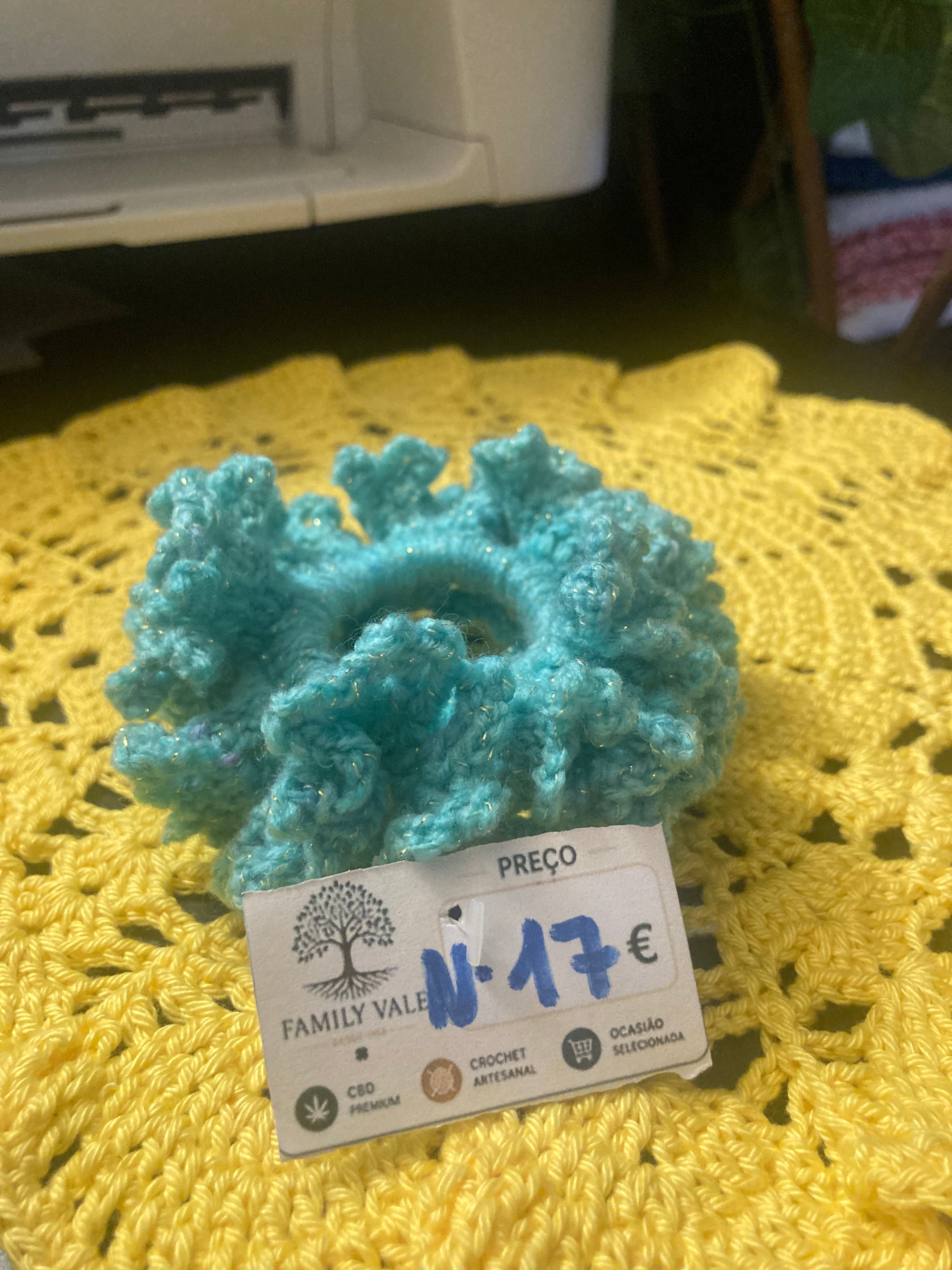 Chouchou de Crochet Artesanal – Adolescentes & Mulher