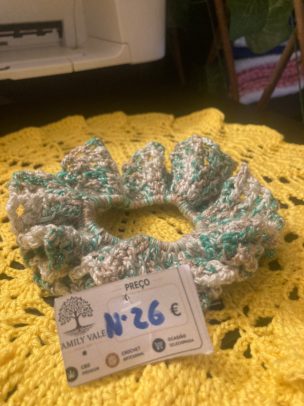 Chouchou de Crochet Artesanal – Bebés & Meninas