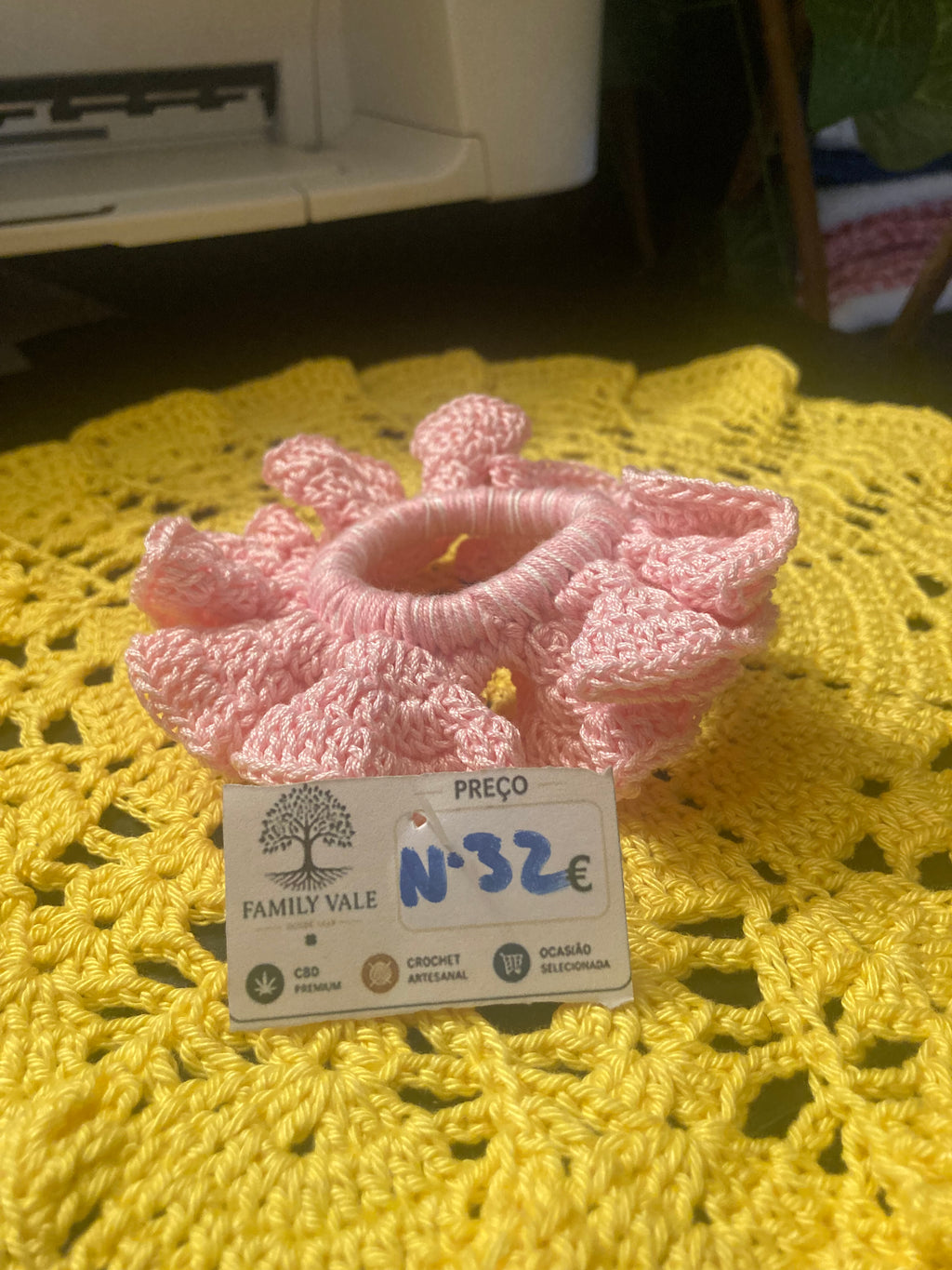 Chouchou de Crochet Artesanal – Bebés & Meninas