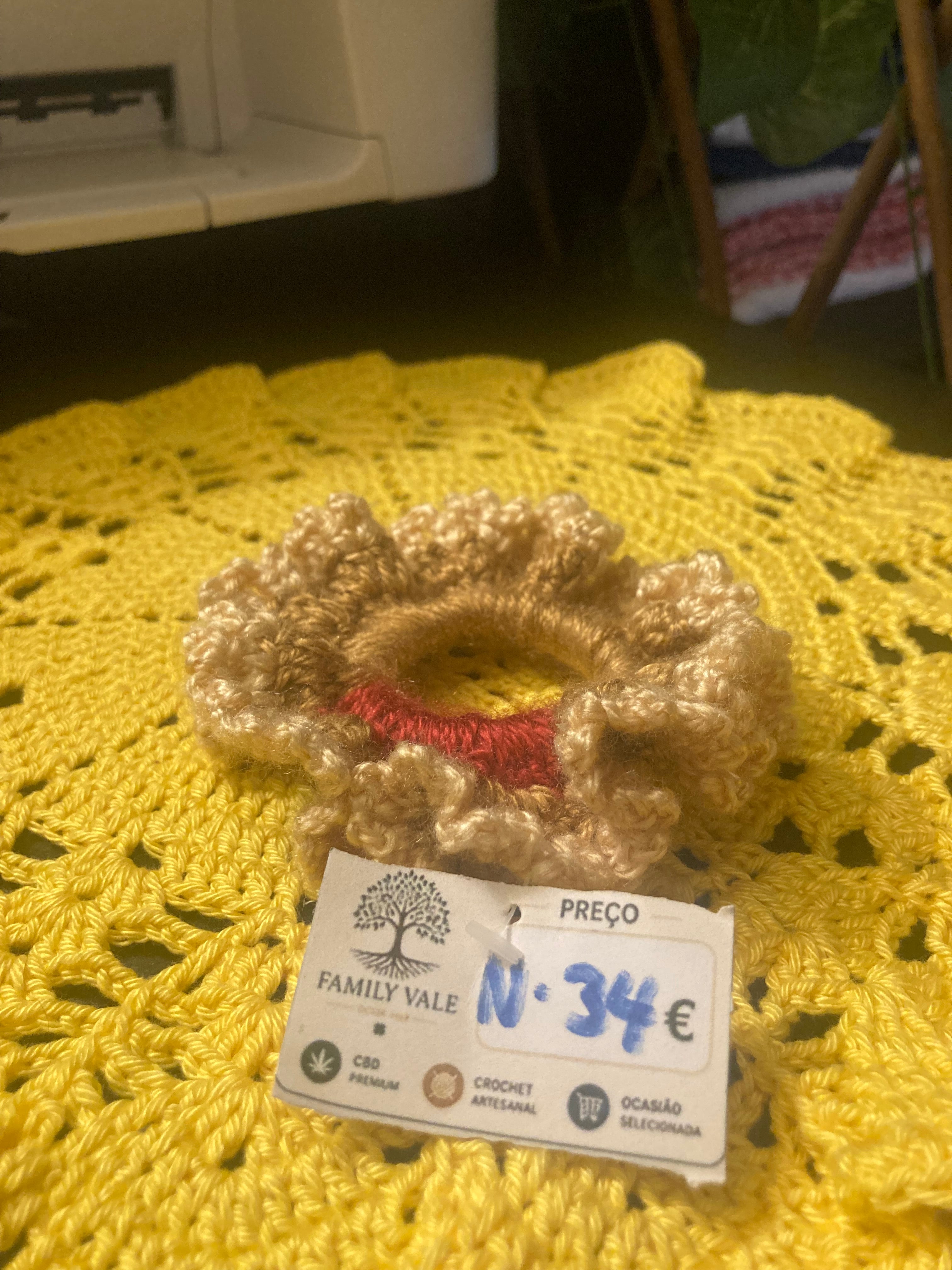 Chouchou de Crochet Artesanal – Adolescentes & Mulher