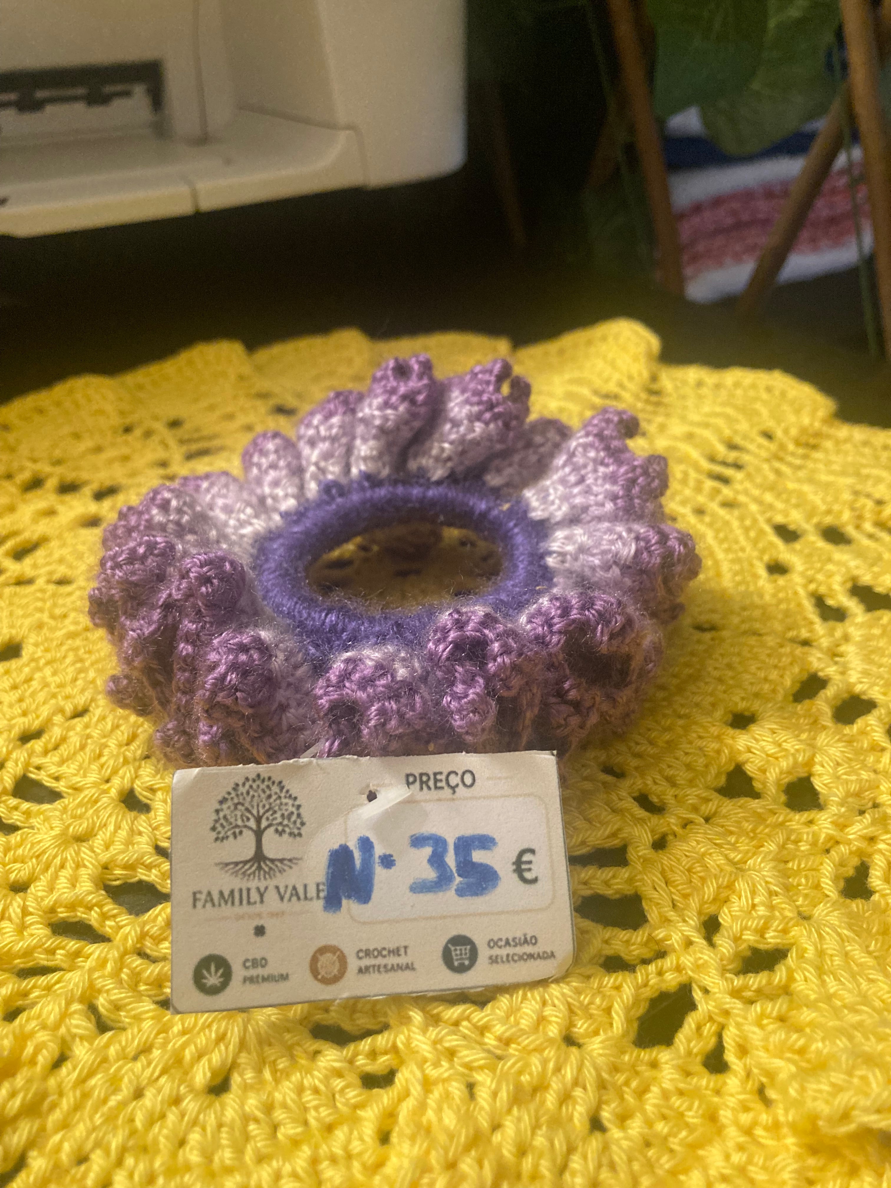 Chouchou de Crochet Artesanal – Adolescentes & Mulher