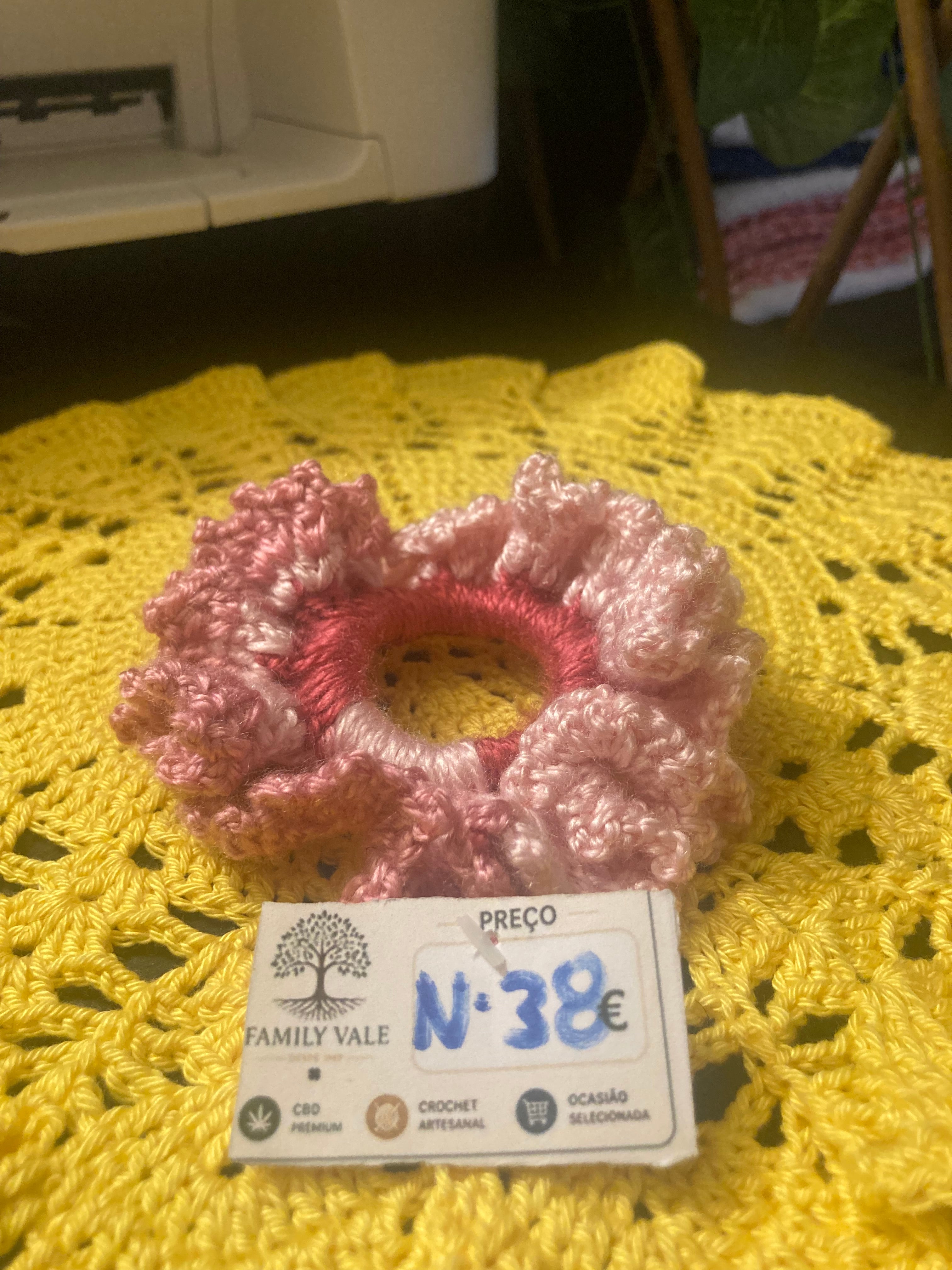Chouchou de Crochet Artesanal – Adolescentes & Mulher
