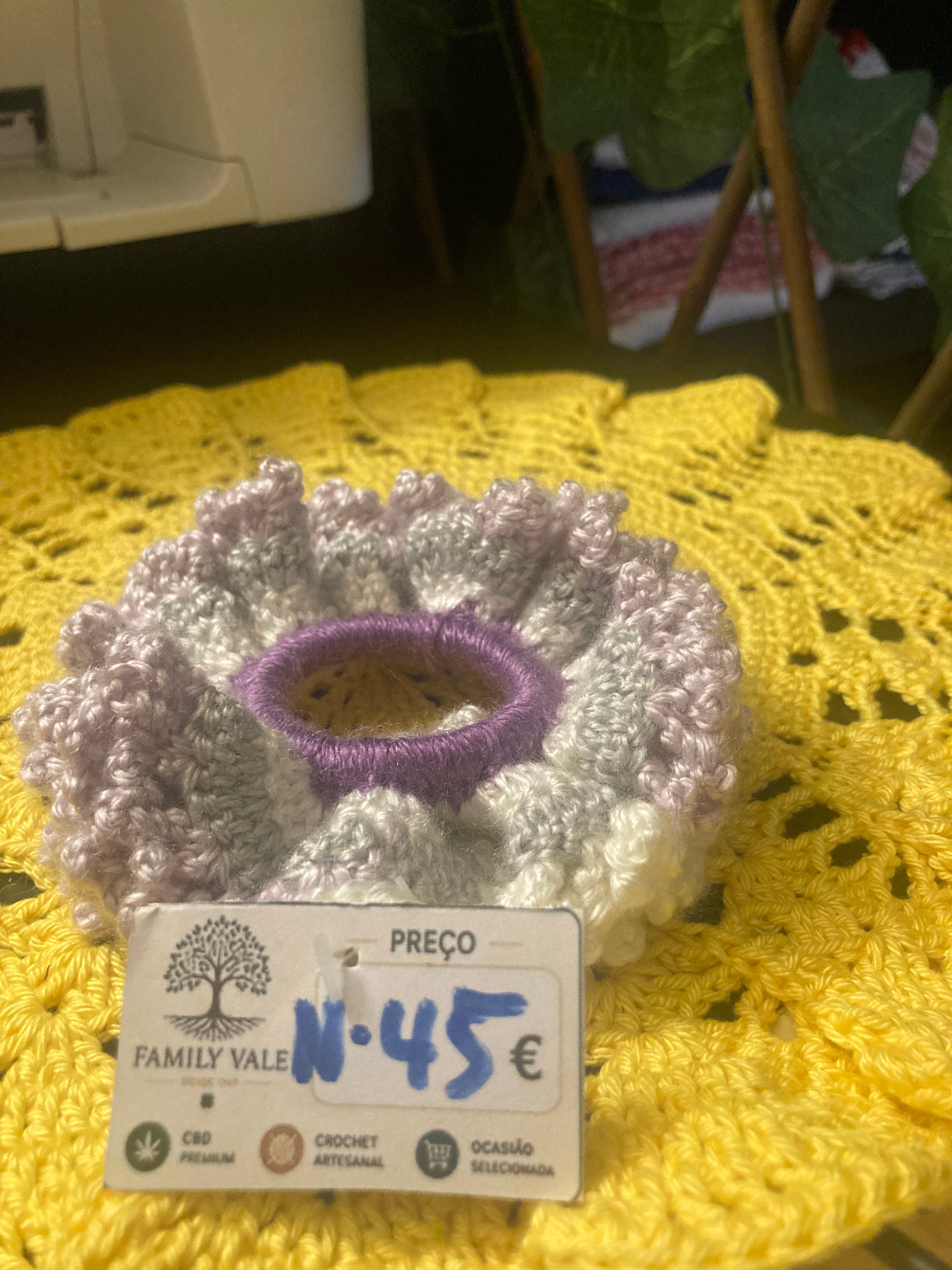 Chouchou de Crochet Artesanal – Adolescentes & Mulher