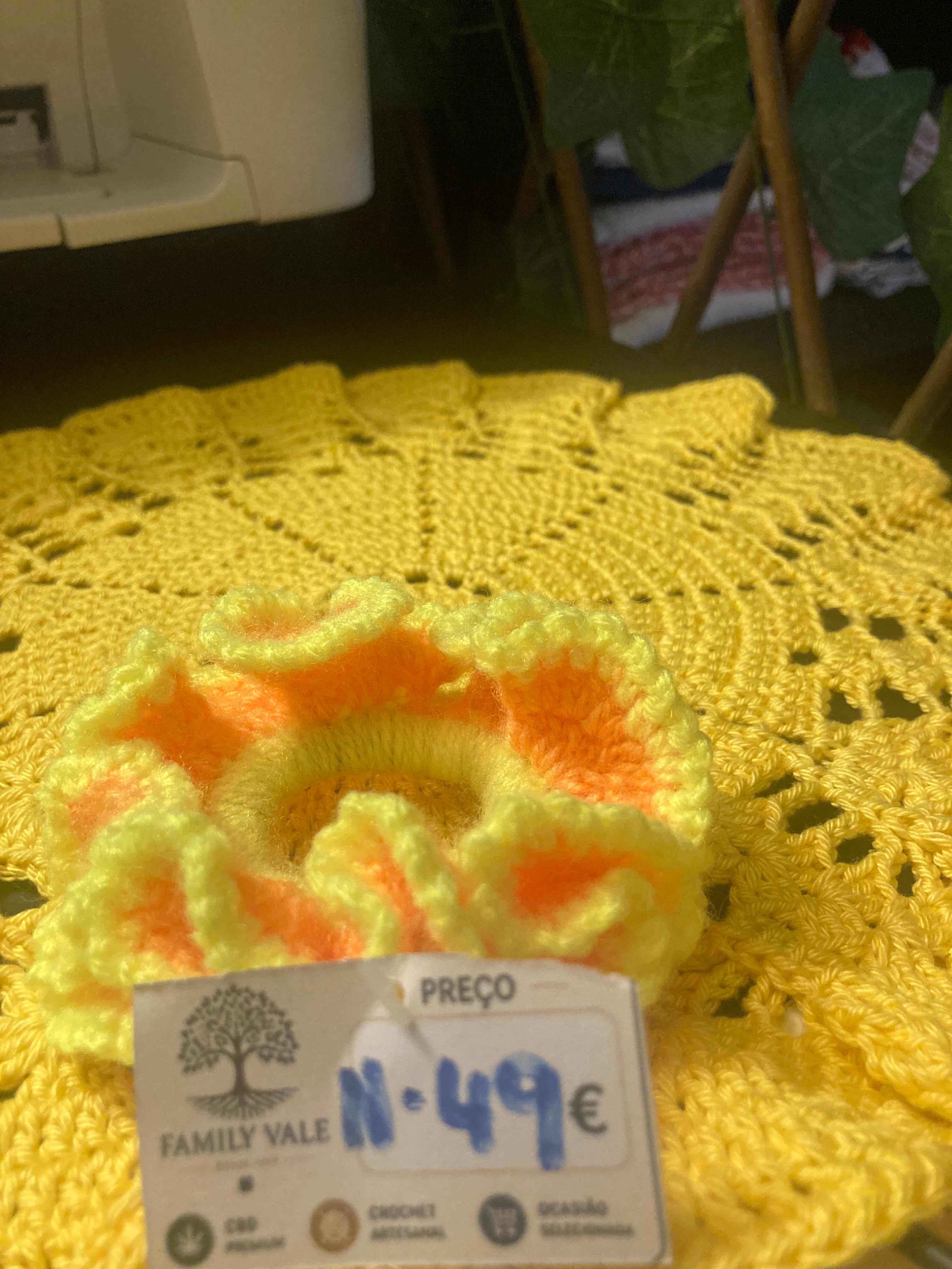 Chouchou de Crochet Artesanal – Adolescentes & Mulher