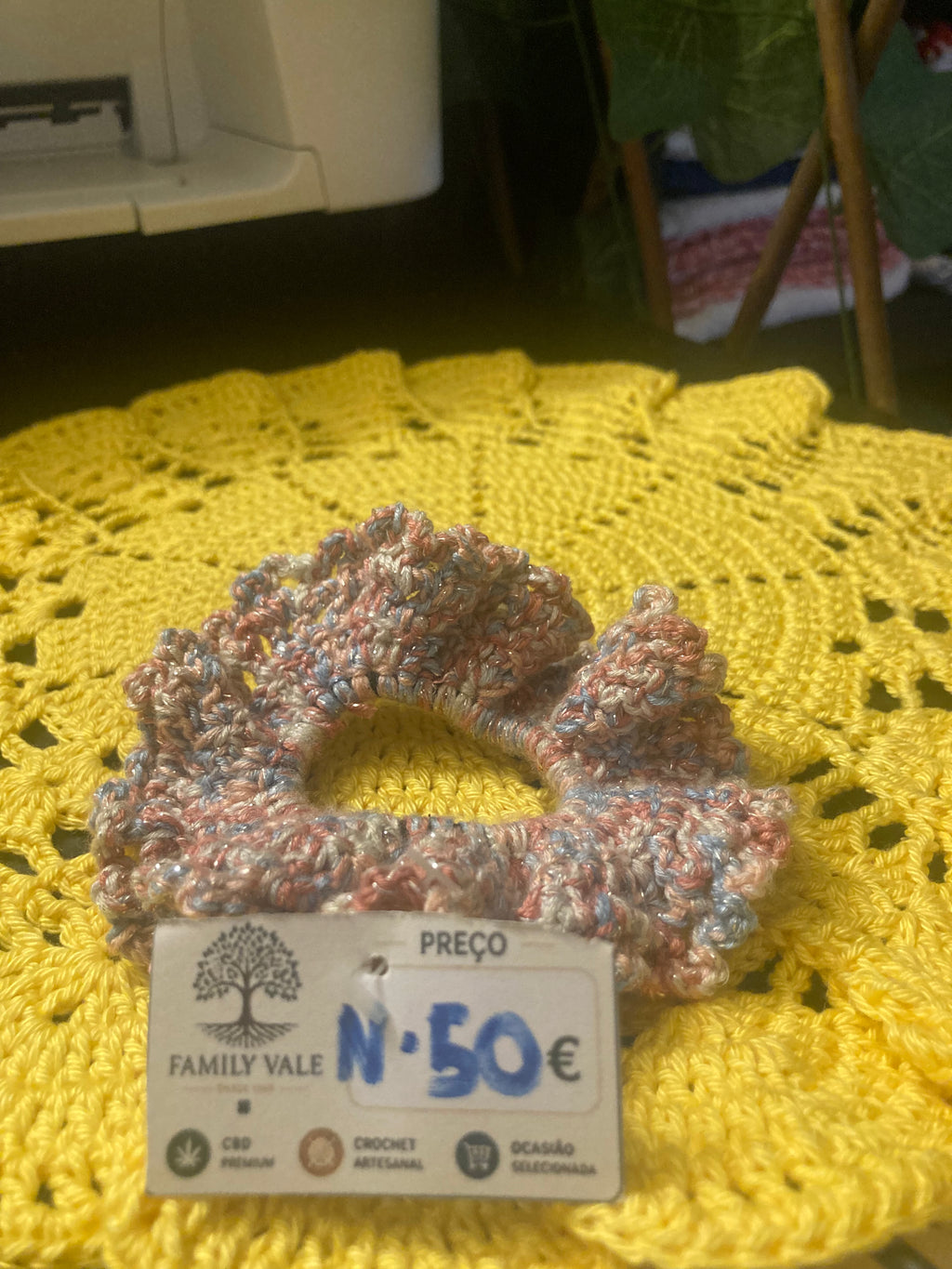 Chouchou de Crochet Artesanal – Bebés & Meninas