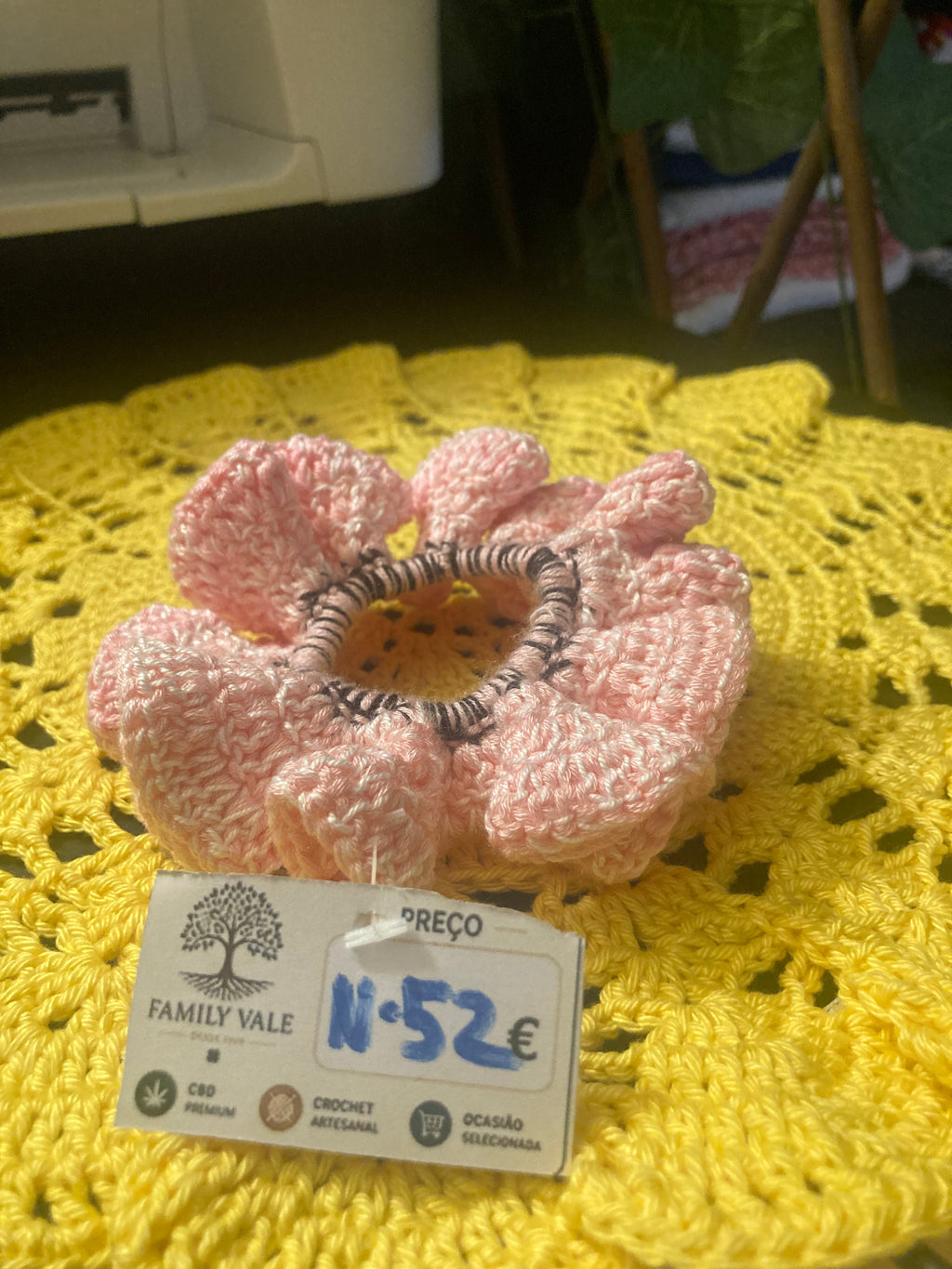 Chouchou de Crochet Artesanal – Bebés & Meninas