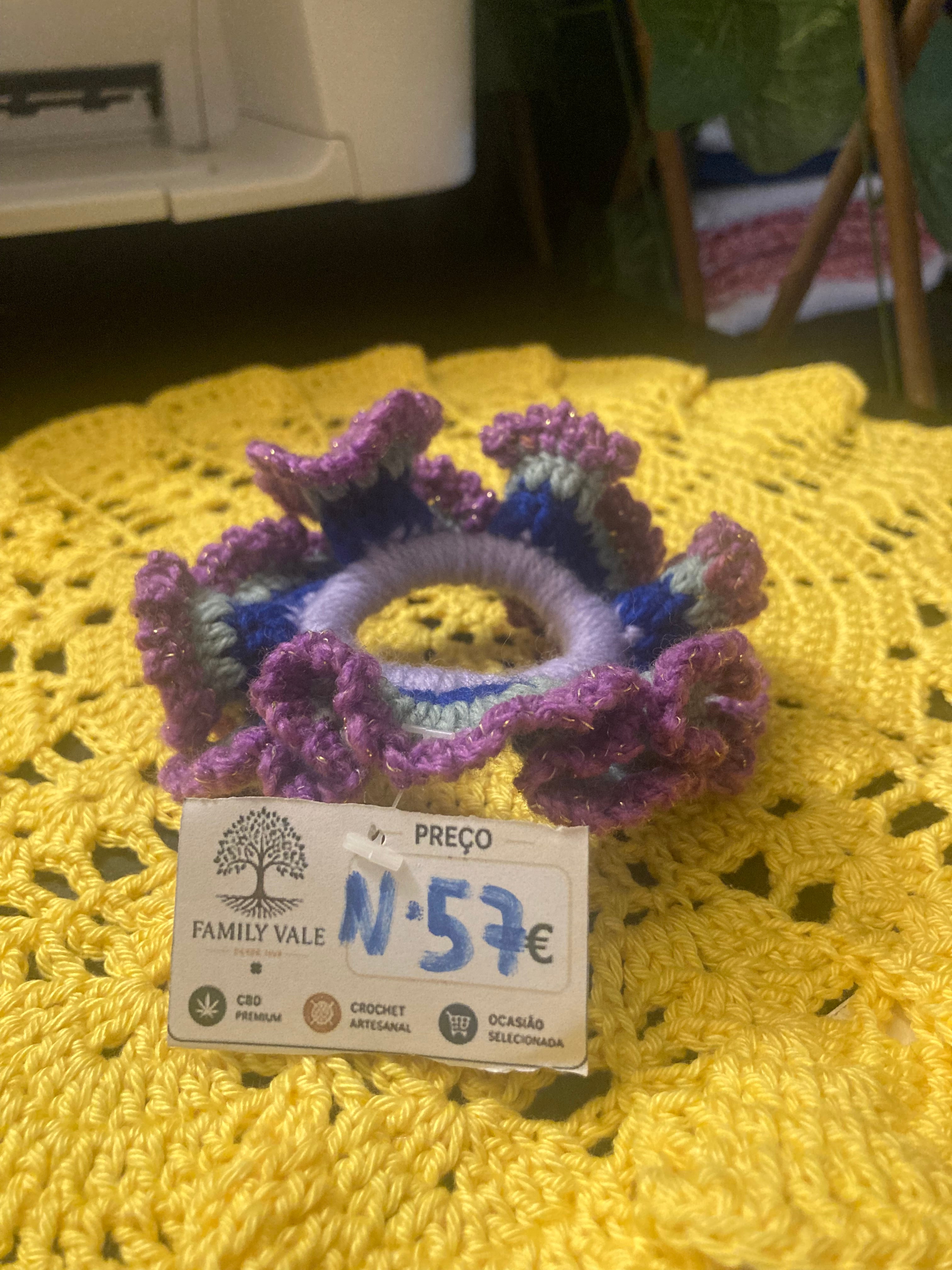 Chouchou de Crochet Artesanal – Adolescentes & Mulher