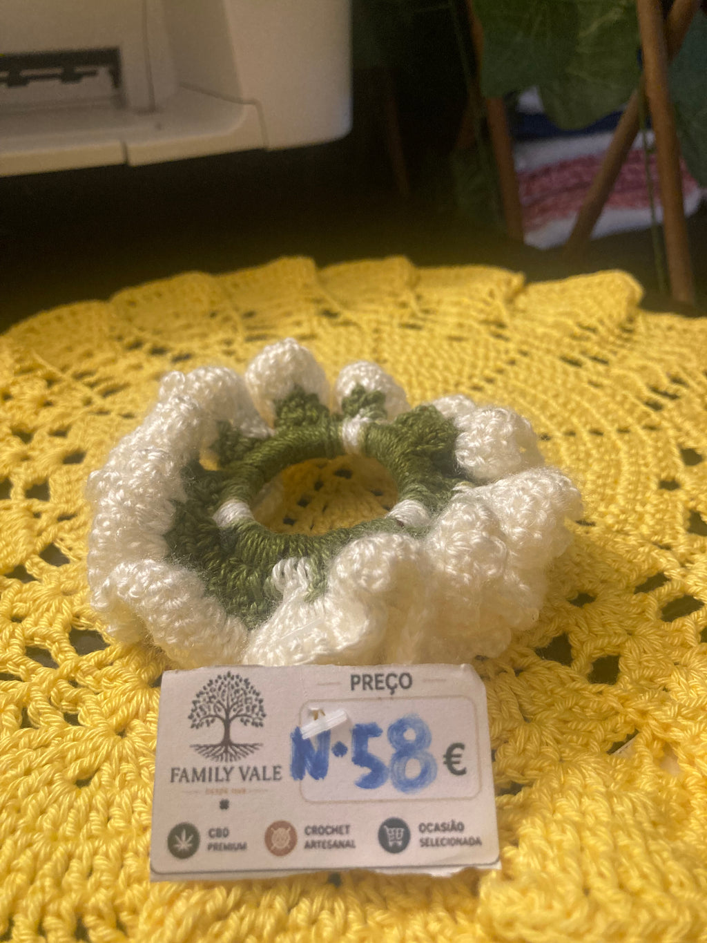 Chouchou de Crochet Artesanal – Bebés & Meninas