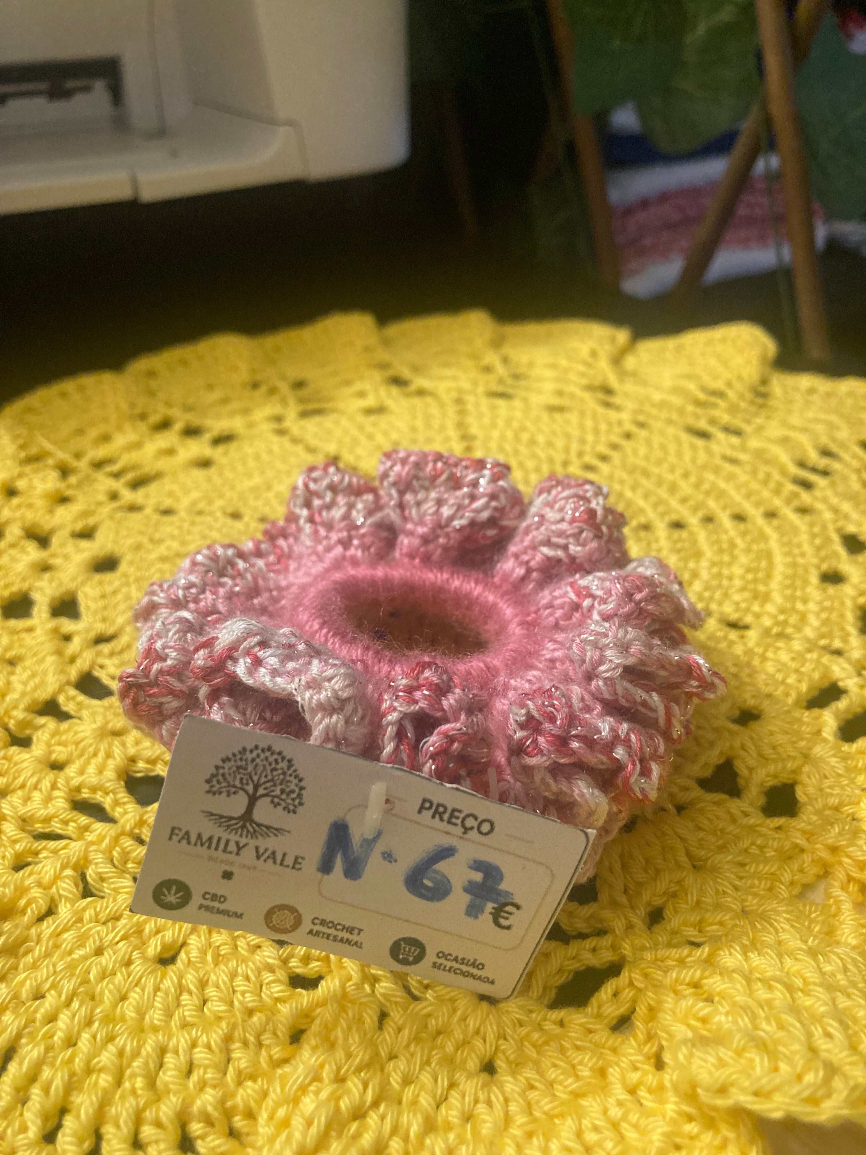 Chouchou de Crochet Artesanal – Adolescentes & Mulher