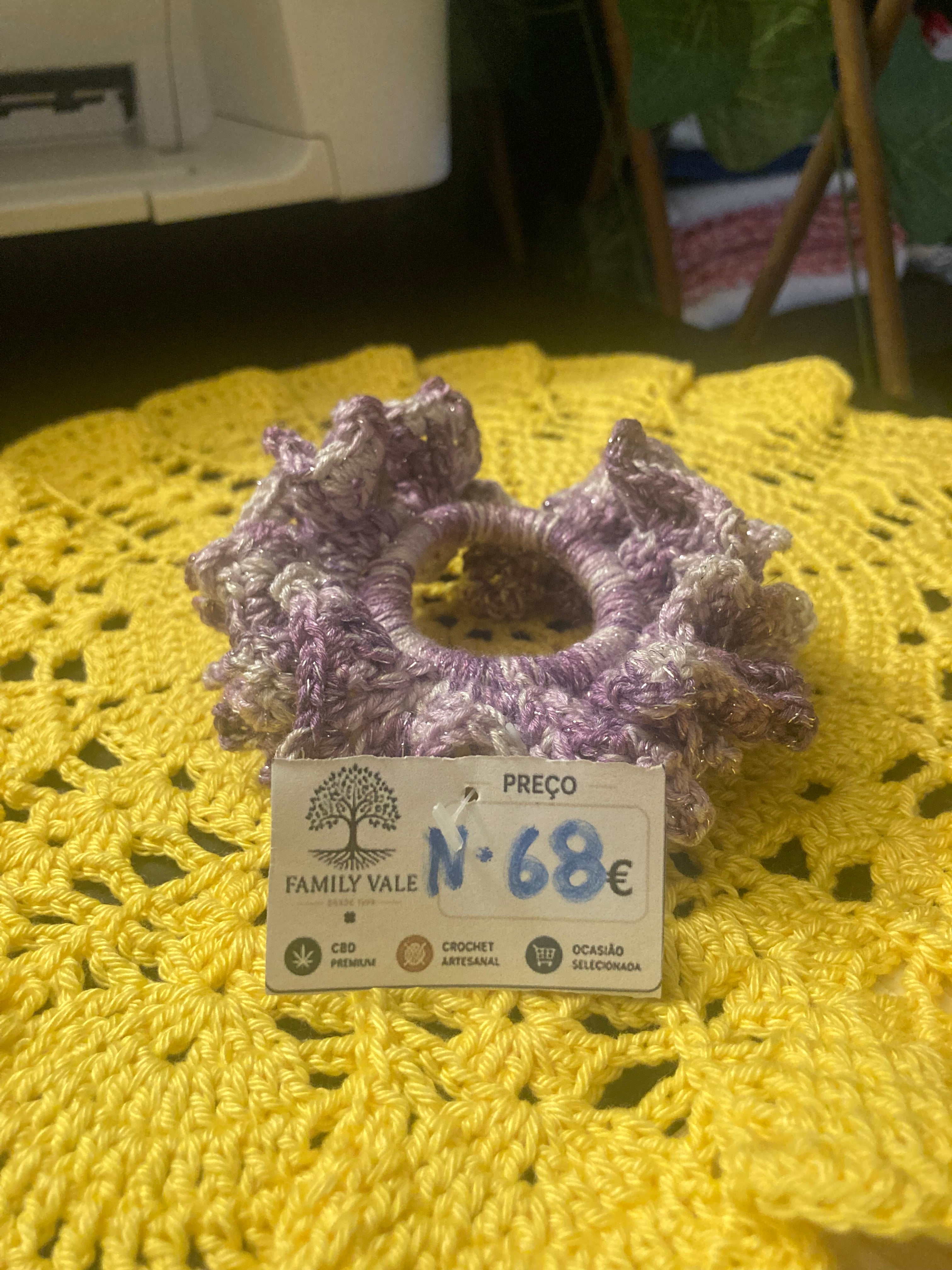 Chouchou de Crochet Artesanal – Adolescentes & Mulher