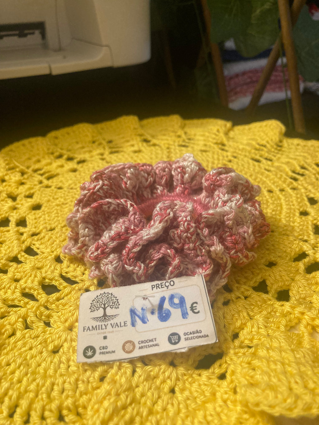 Chouchou de Crochet Artesanal – Bebés & Meninas