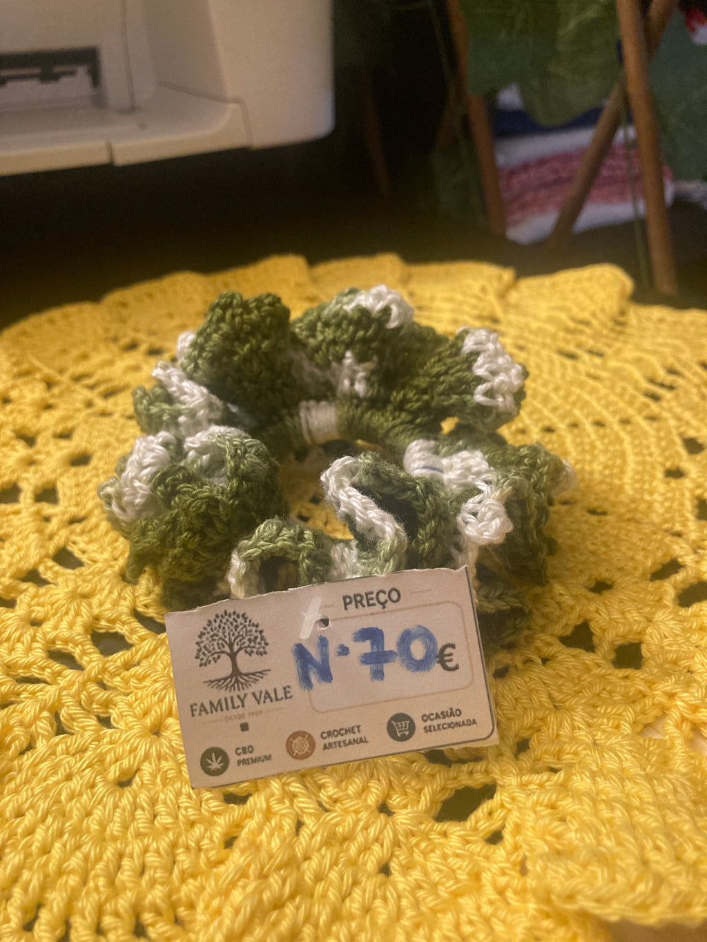 Chouchou de Crochet Artesanal – Bebés & Meninas