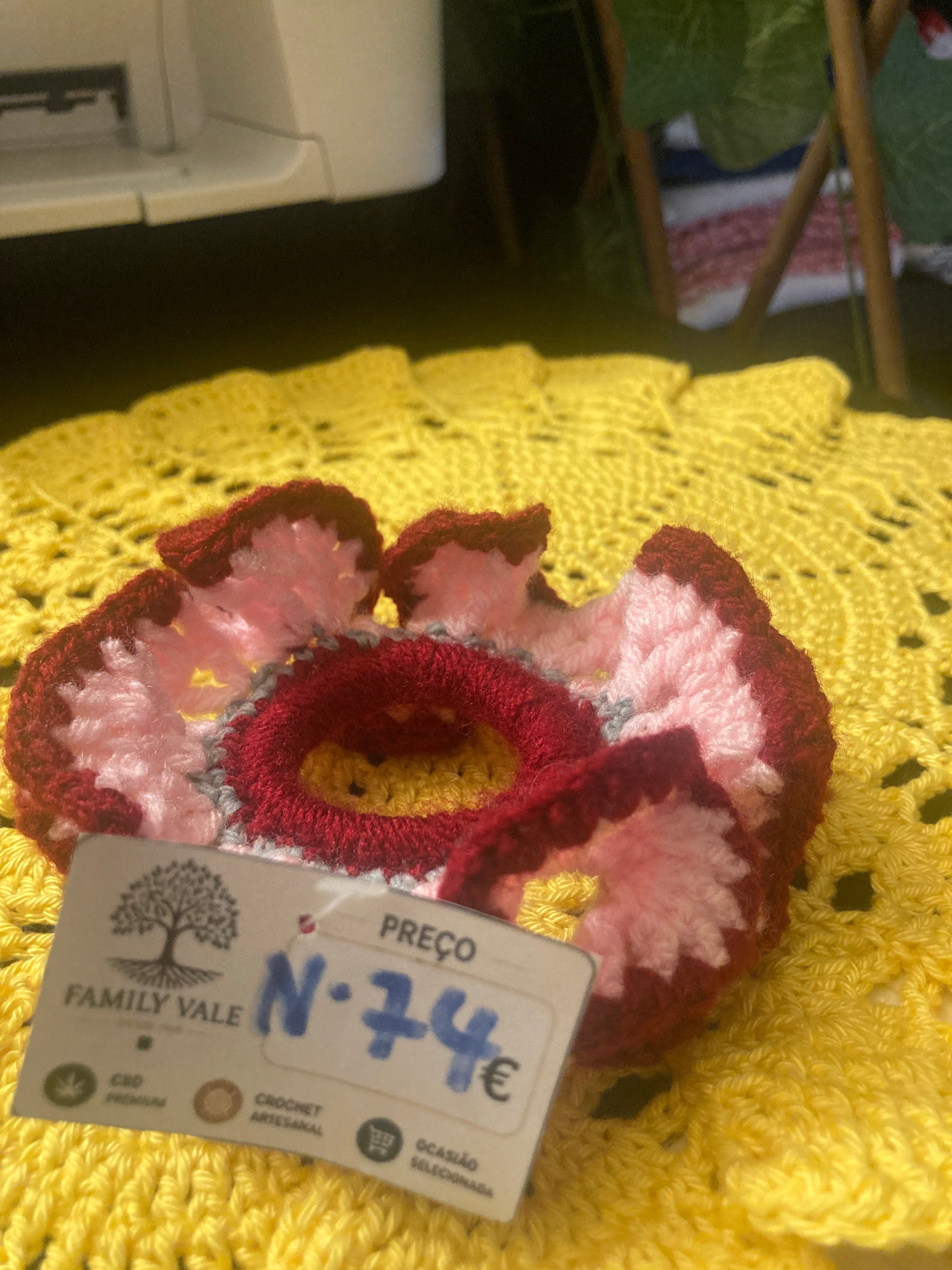 Chouchou de Crochet Artesanal – Adolescentes & Mulher