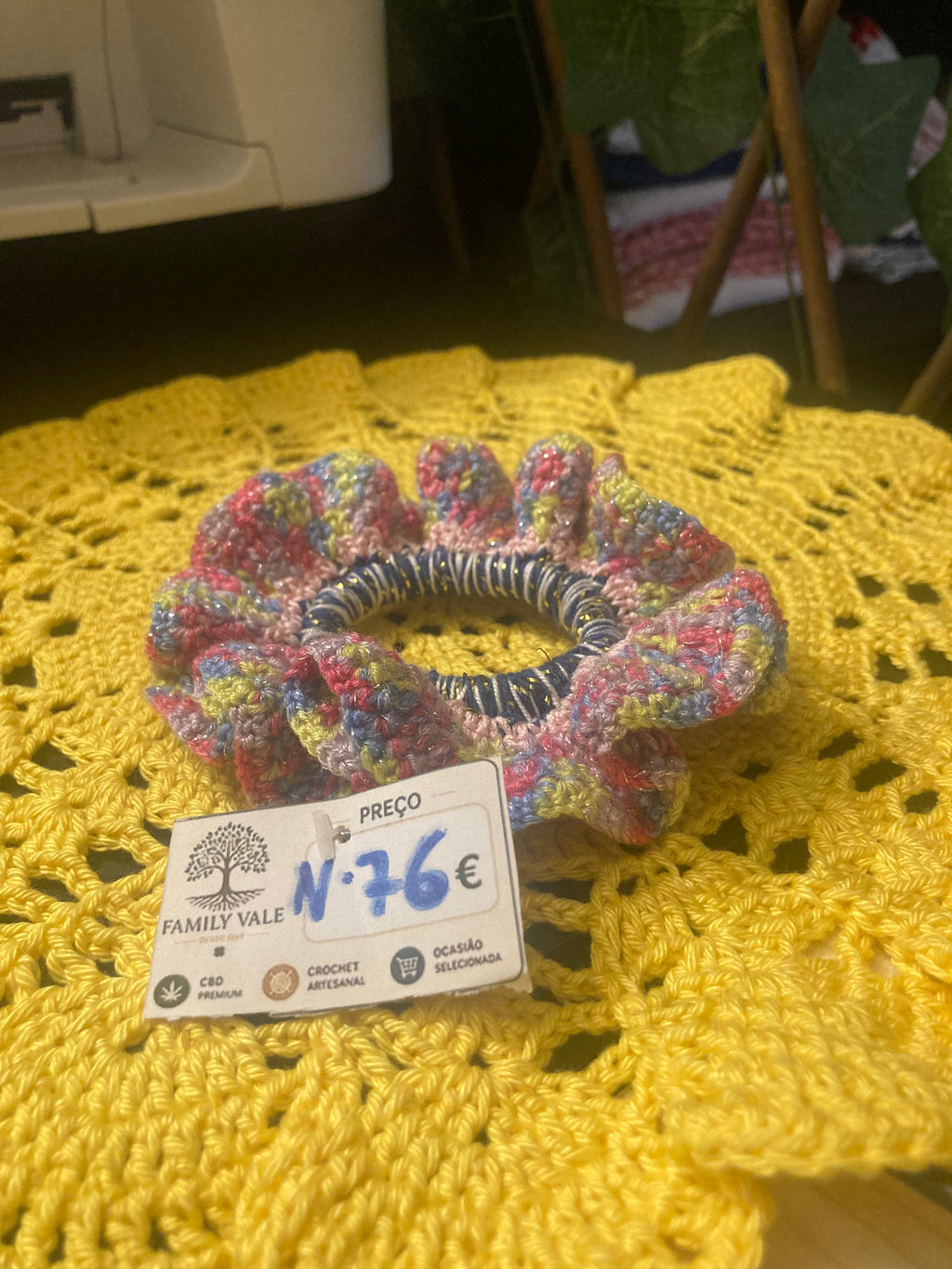 Chouchou de Crochet Artesanal – Bebés & Meninas