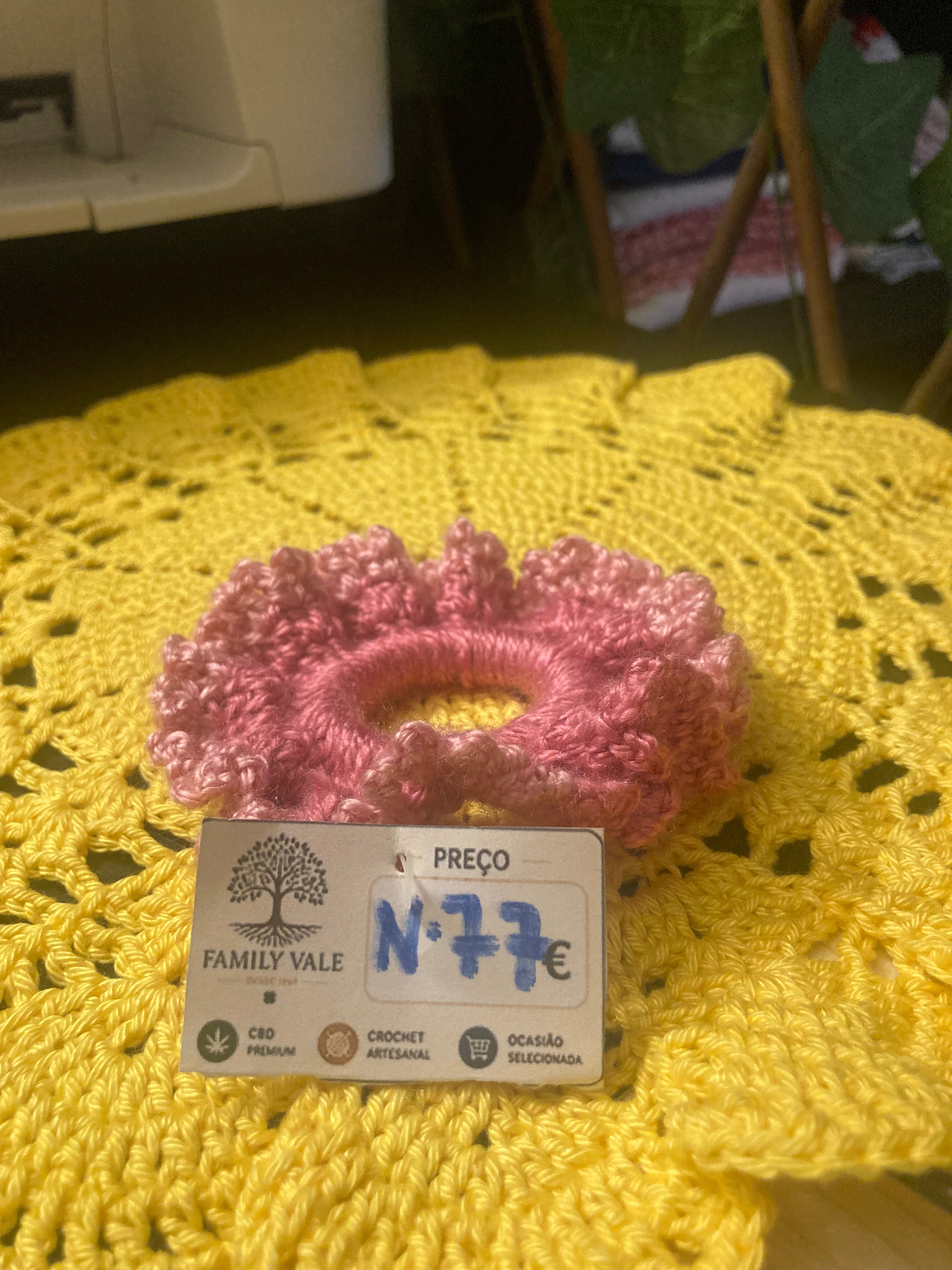 Chouchou de Crochet Artesanal – Adolescentes & Mulher