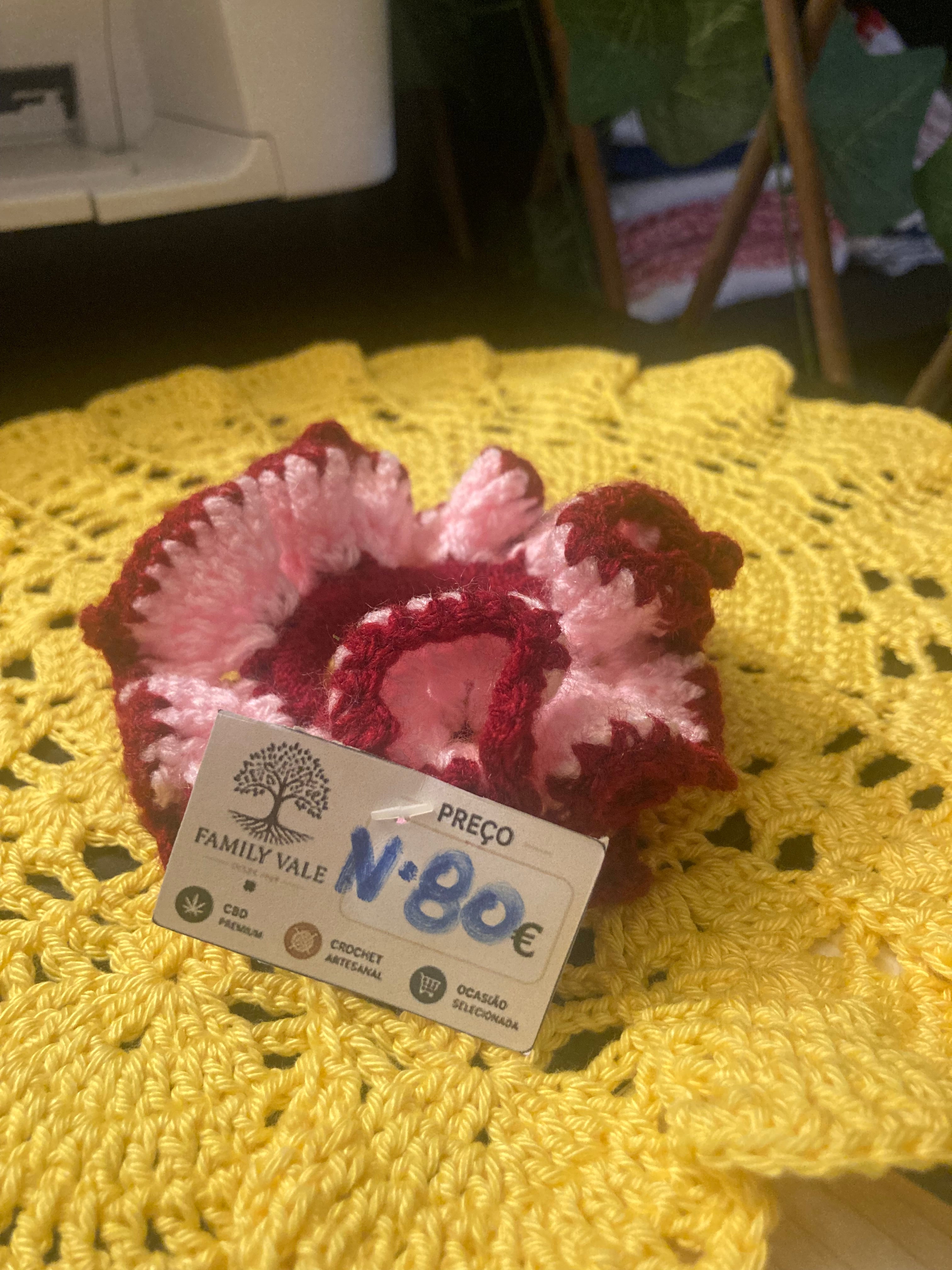 Chouchou de Crochet Artesanal – Adolescentes & Mulher