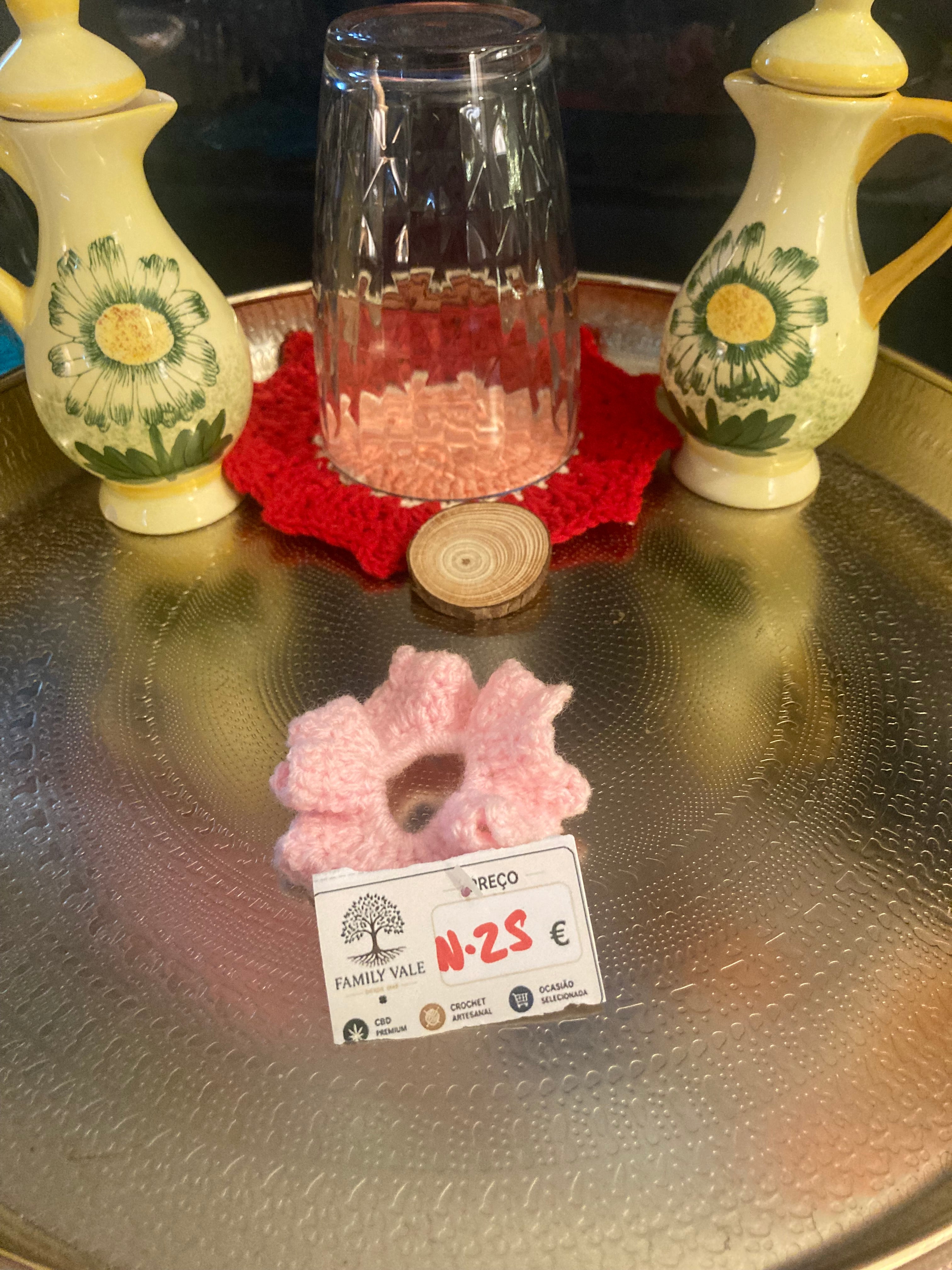 Chouchou de Crochet Artesanal – Bebés & Meninas