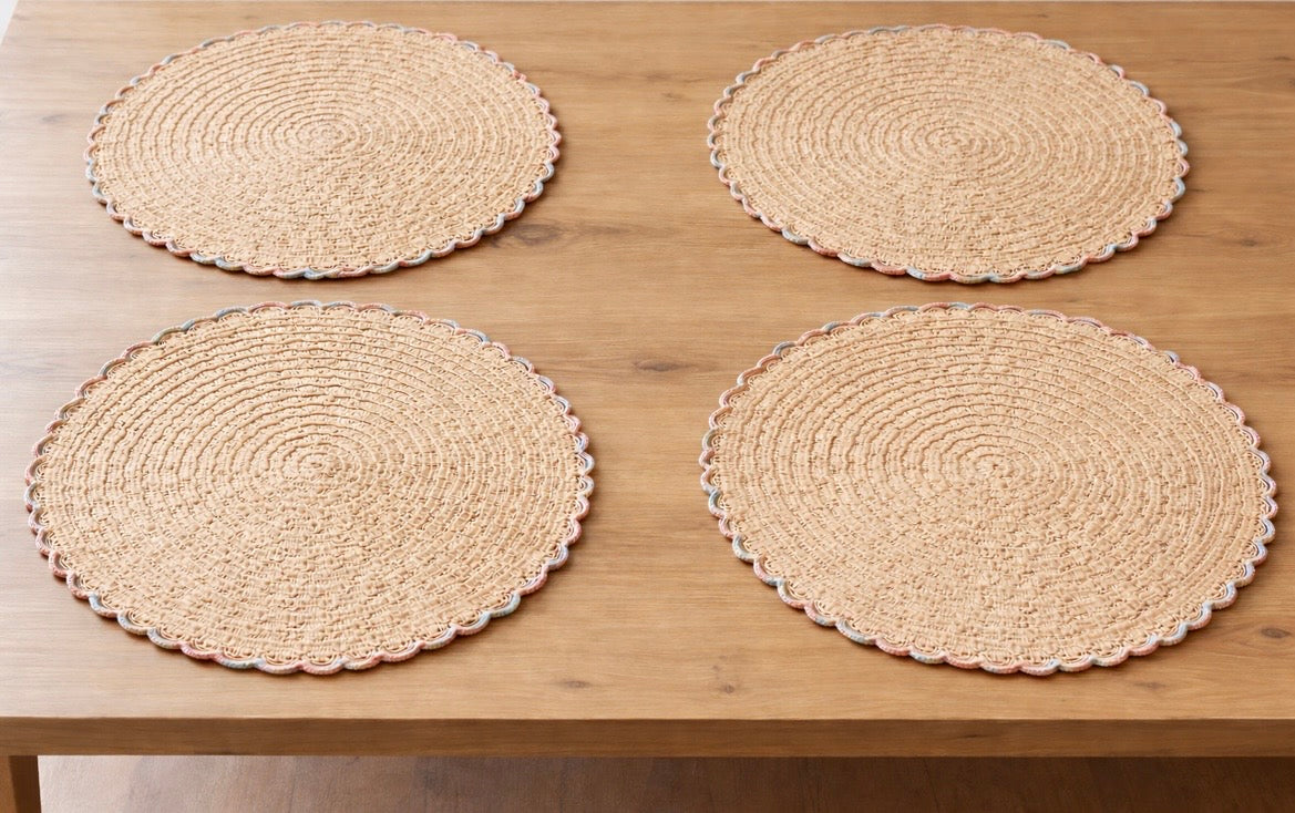 Large Round Table Game - Light Beige & Smooth Finishes